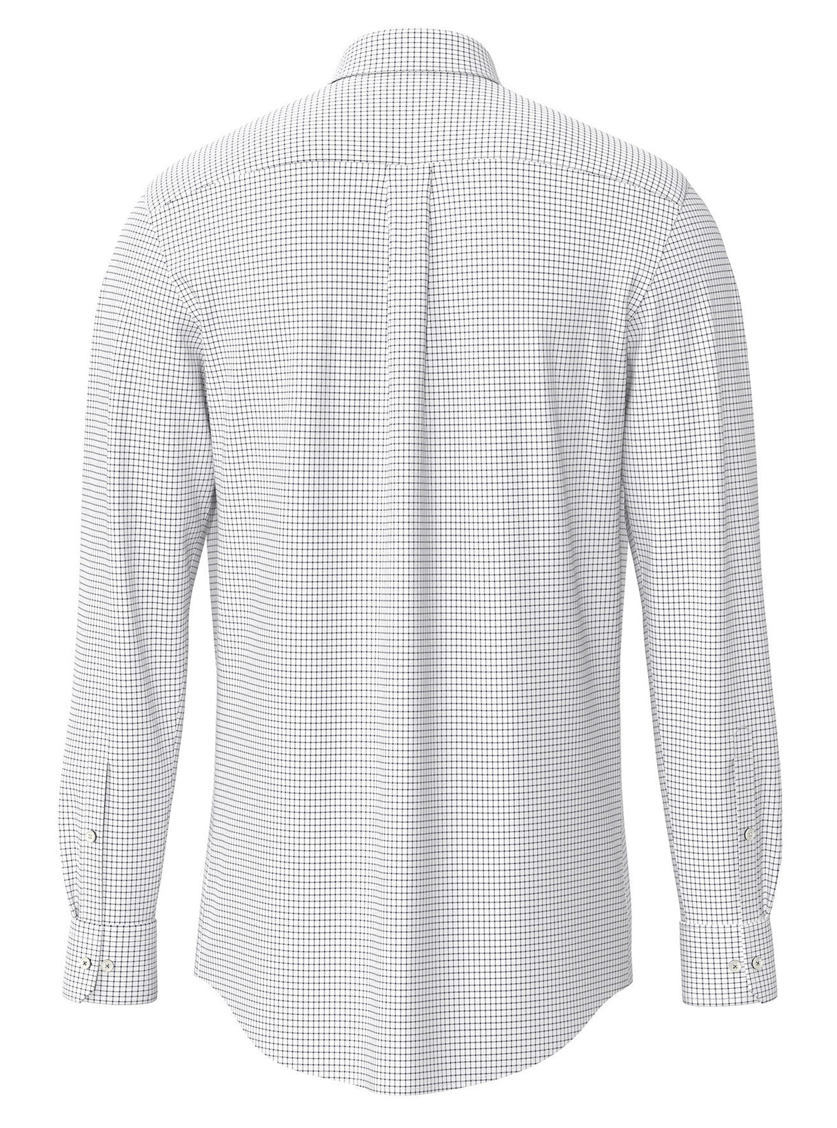 FYNCH HATTON Oxford Shirt - Men's Soft Cotton – Navy Check