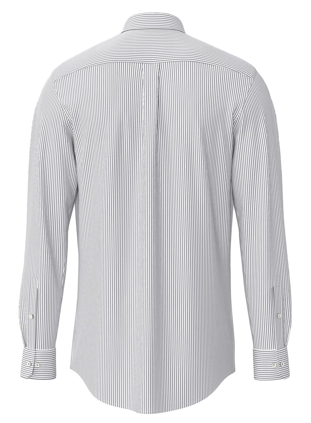 FYNCH HATTON Oxford Shirt - Men's Soft Cotton – Navy Stripe