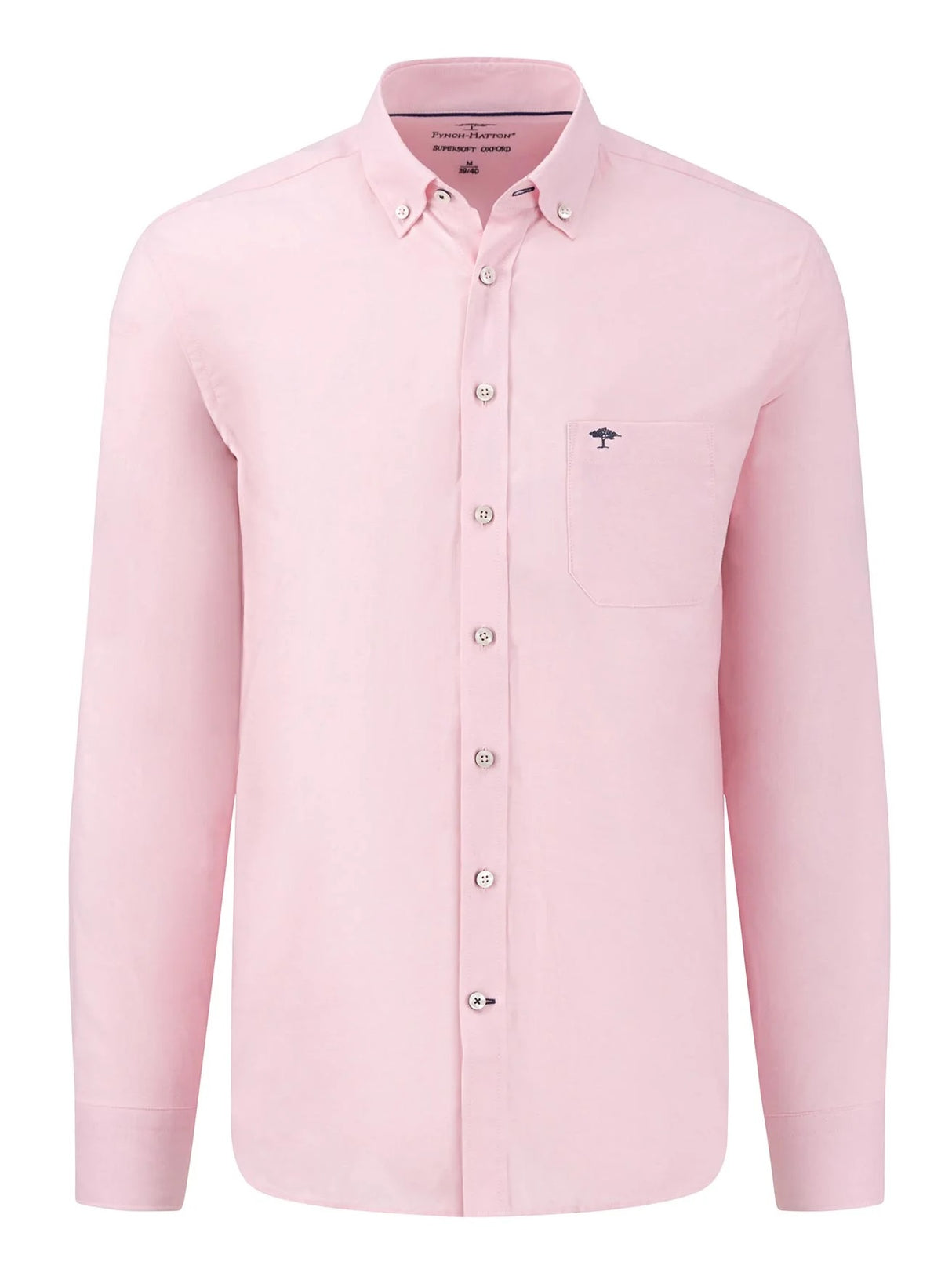 FYNCH HATTON Oxford Shirt - Men's Soft Cotton – Pink Fynch Hatton