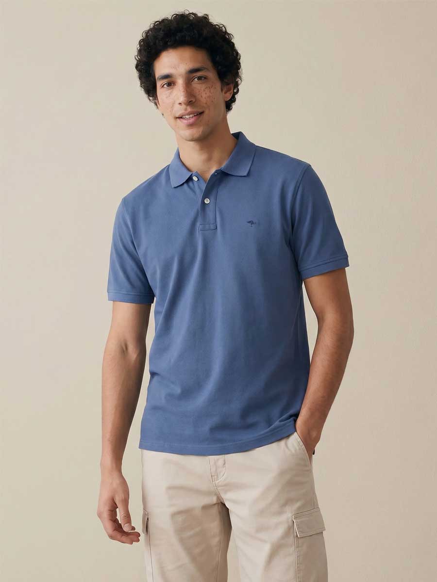 FYNCH HATTON Pique Polo Shirt - Men's Supima Cotton – Horizon