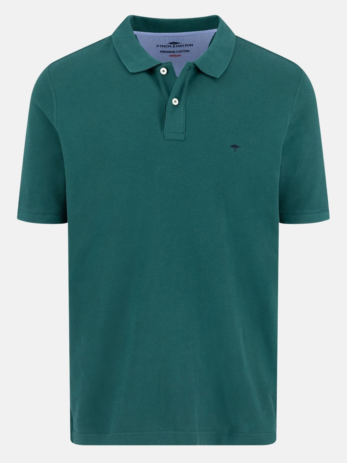FYNCH HATTON Pique Polo Shirt - Men's Supima Cotton – Pine Green
