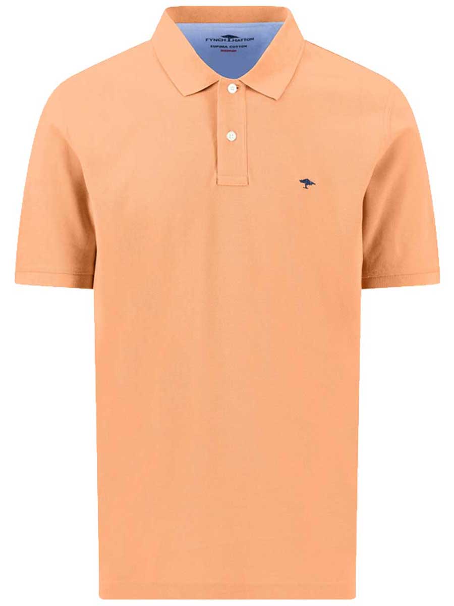 FYNCH HATTON Pique Polo Shirt - Men's Supima Cotton – Tangerine