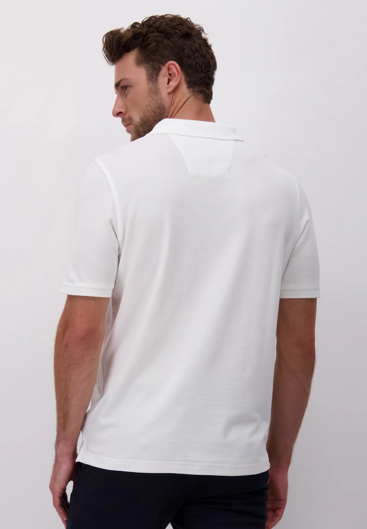 FYNCH HATTON Pique Polo Shirt - Men's Supima Cotton – White Fynch Hatton