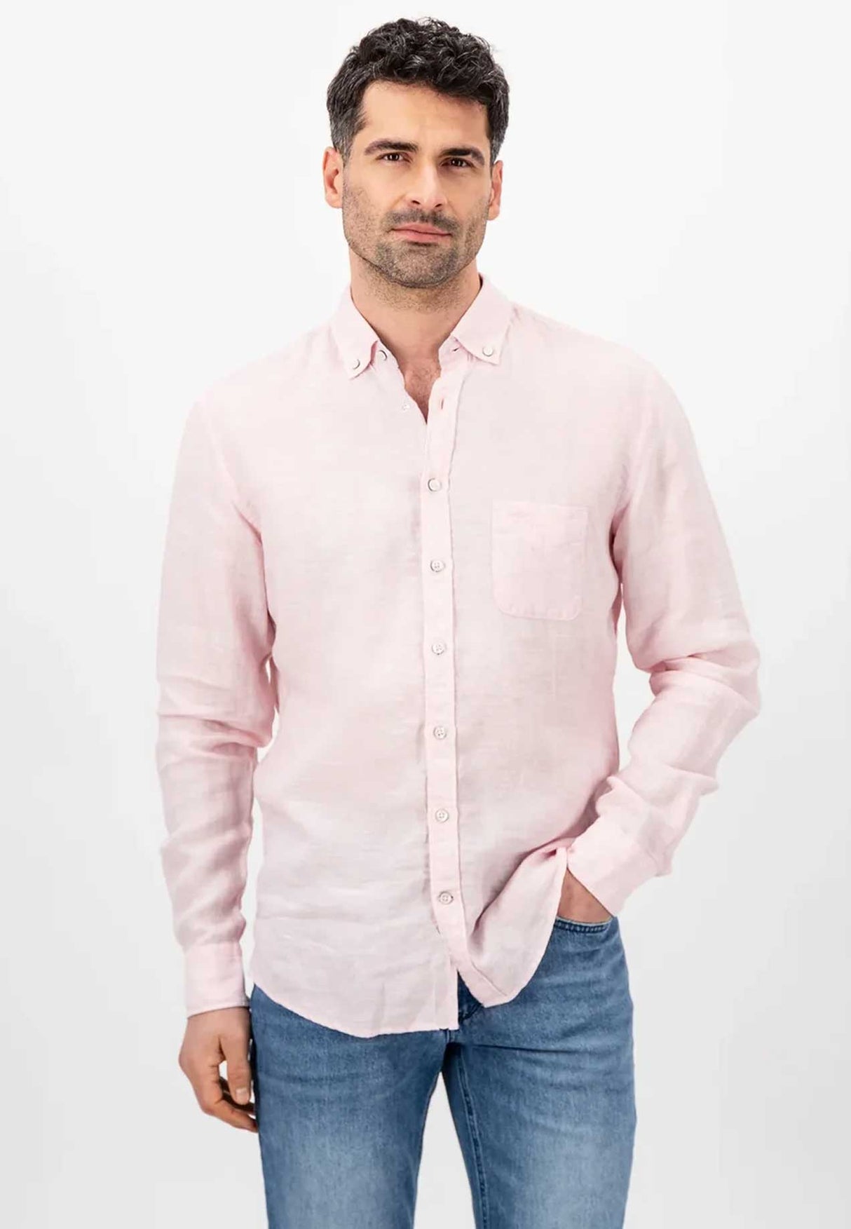 FYNCH HATTON Pure Linen Shirt - Men's – Peony