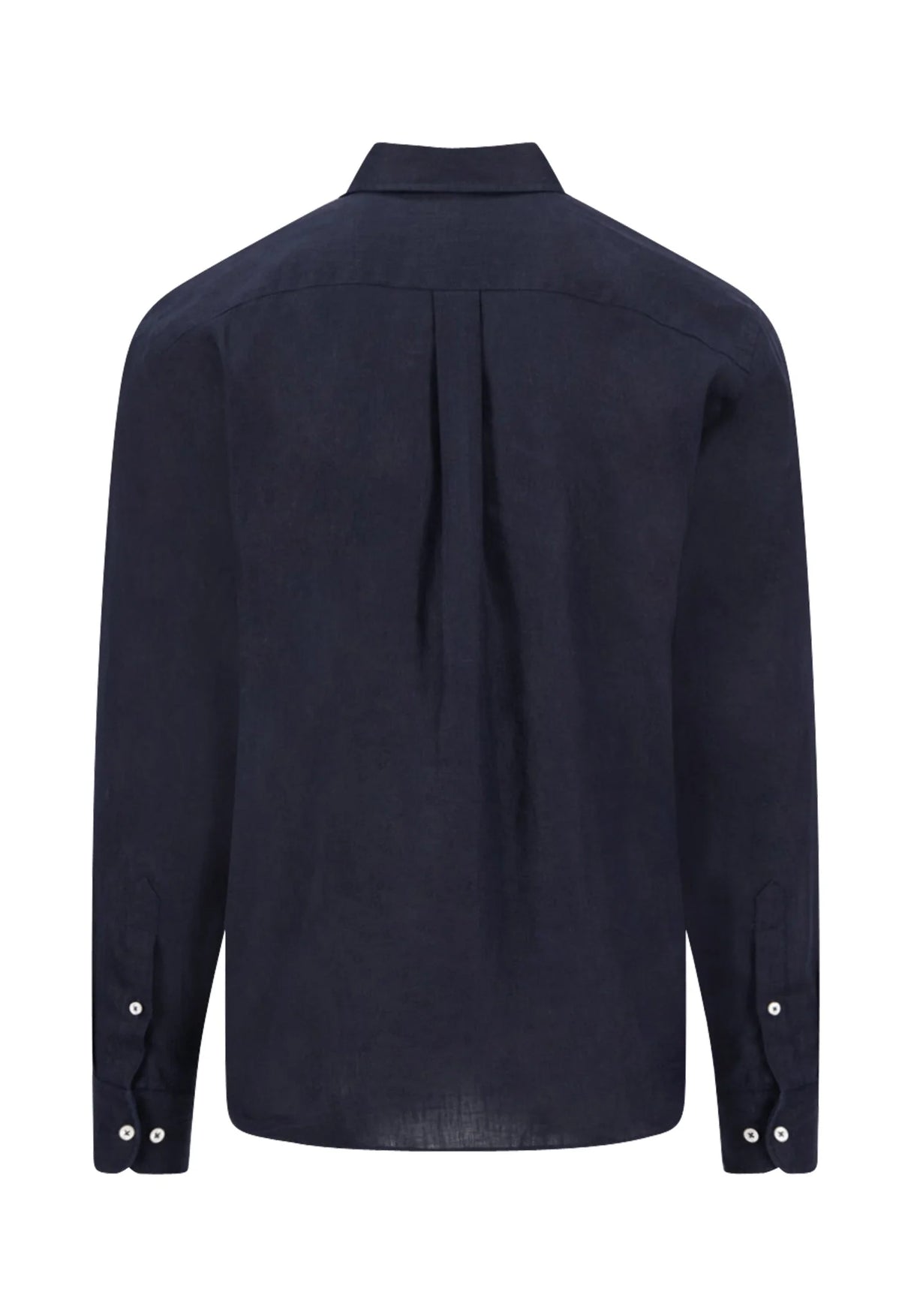 FYNCH HATTON Pure Linen Shirt - Men's – Navy