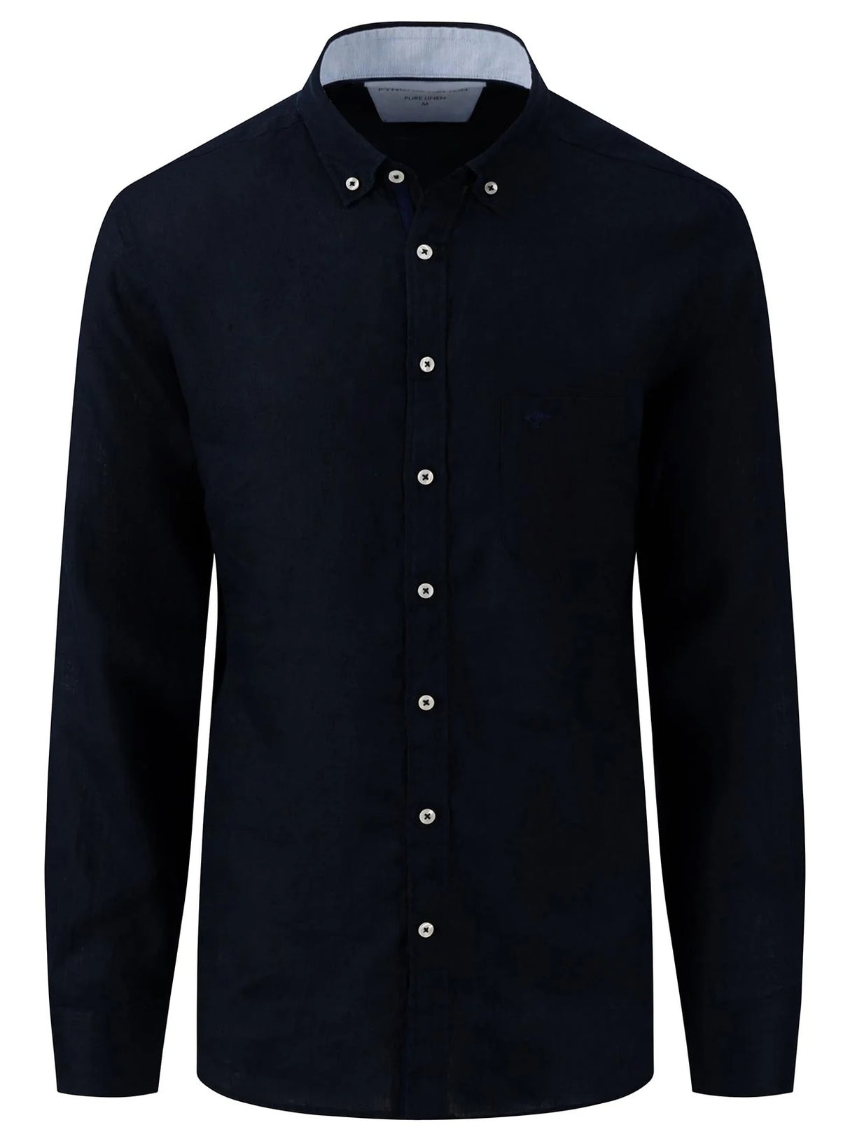 FYNCH HATTON Pure Linen Shirt - Men's – Navy Fynch Hatton