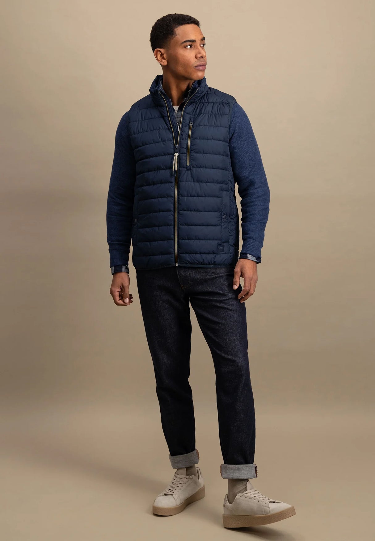 FYNCH HATTON Quilted Gilet - Men's – Dark Navy