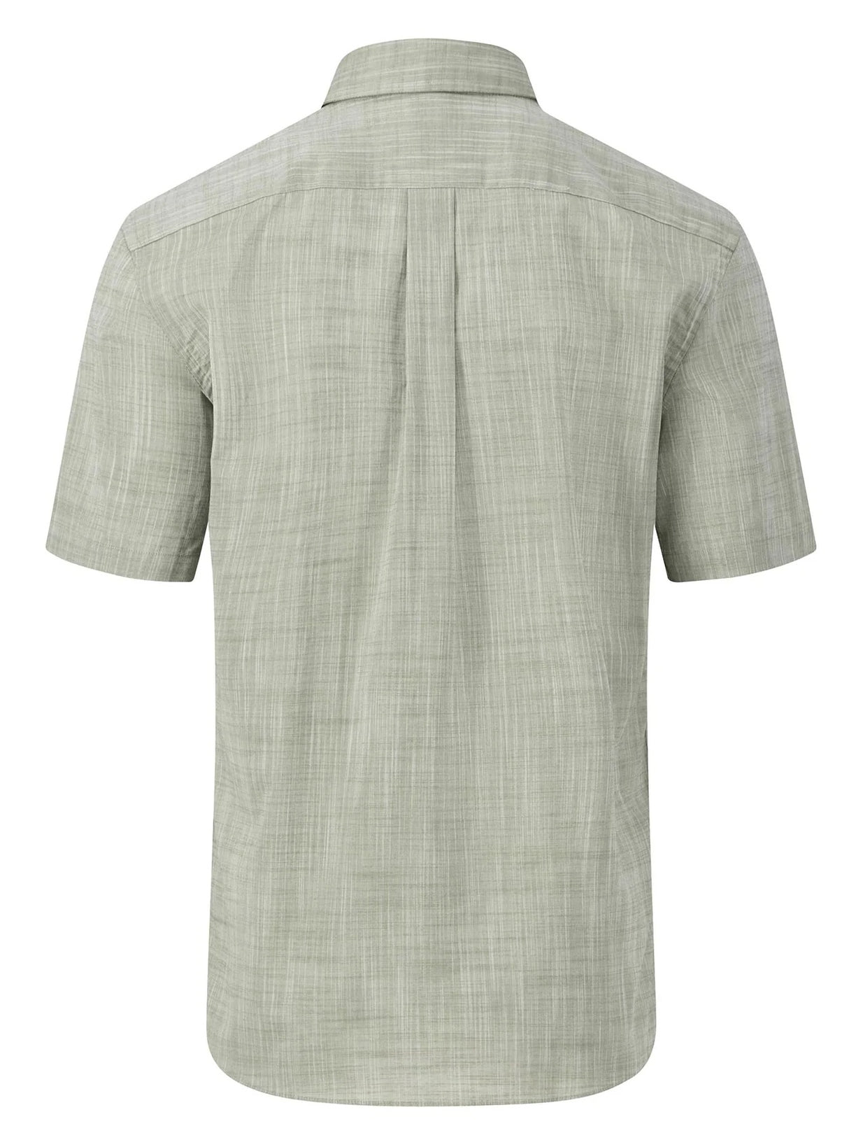 FYNCH HATTON Short-Sleeve Shirt - Men's Slub Cotton – Dusty Olive Fynch Hatton