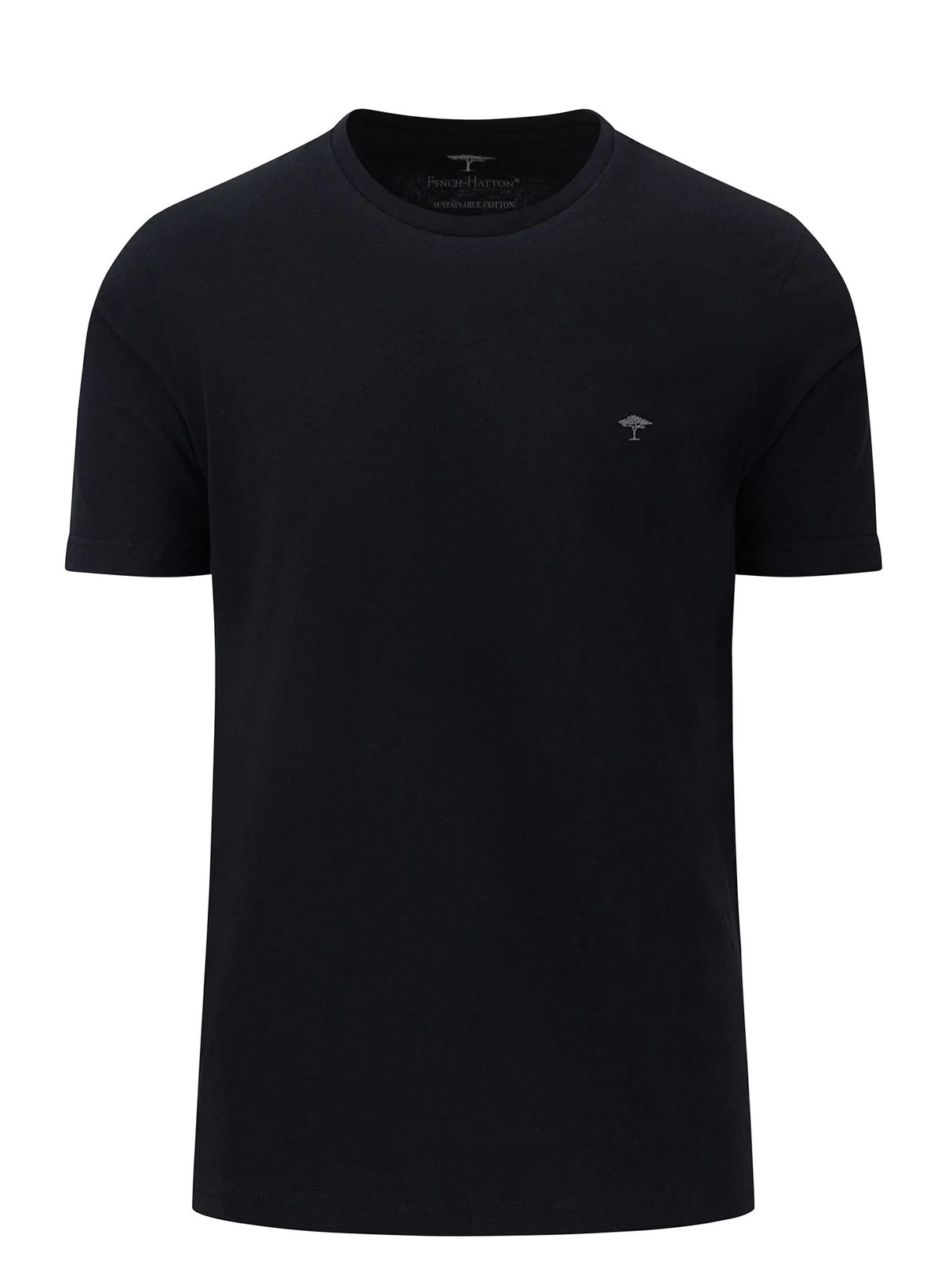 FYNCH HATTON T-Shirt - Men's Round Neck – Black Fynch Hatton