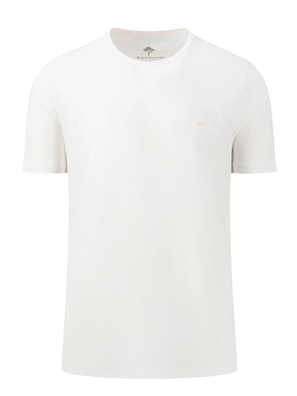 FYNCH HATTON T-Shirt - Men's Round Neck – White Fynch Hatton
