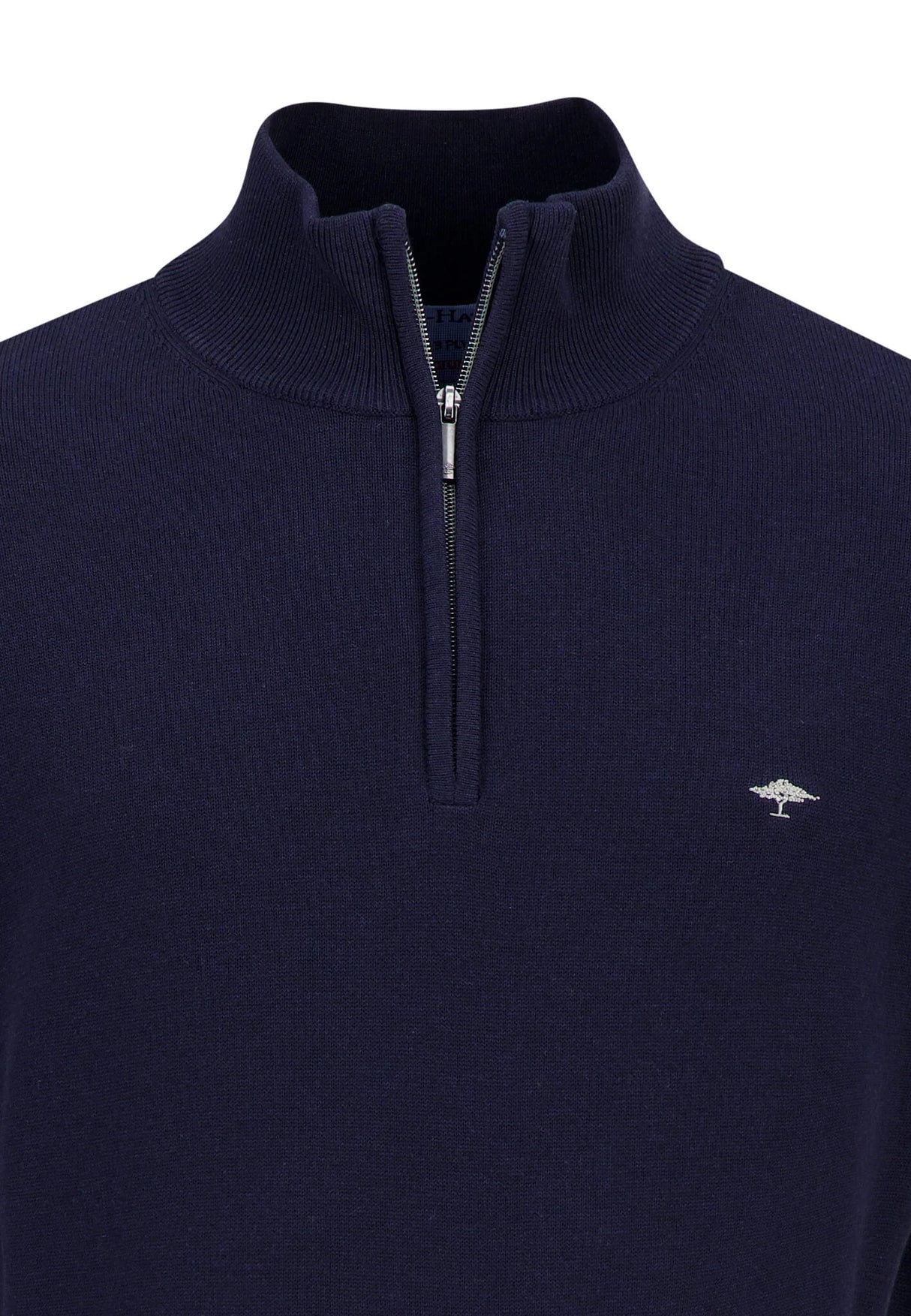 FYNCH HATTON Troyer 1/4 Zip Sweatshirt - Men's – Navy