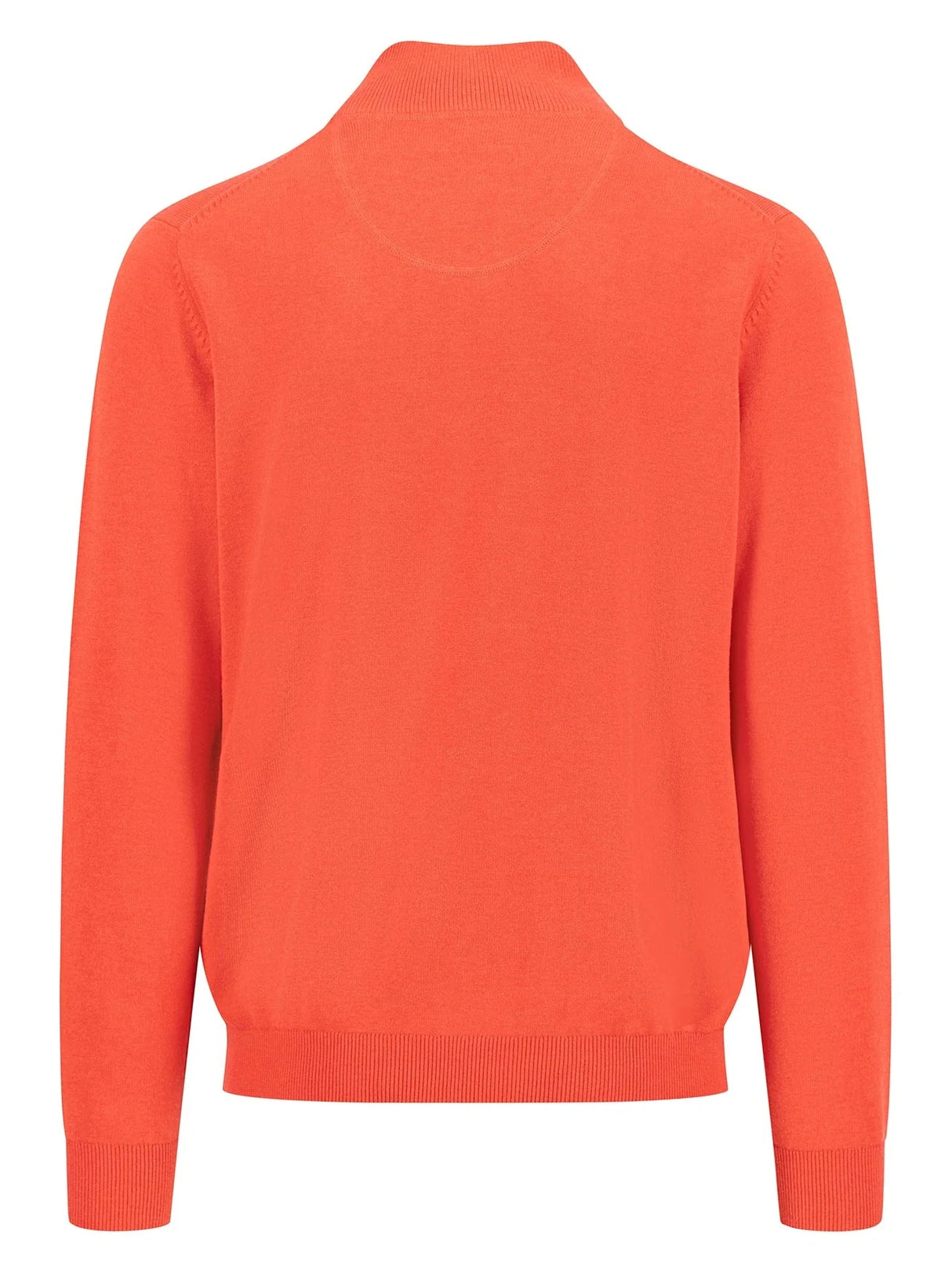 FYNCH HATTON Troyer 1/4 Zip Soft Cotton Knit - Men's – Poppy Red