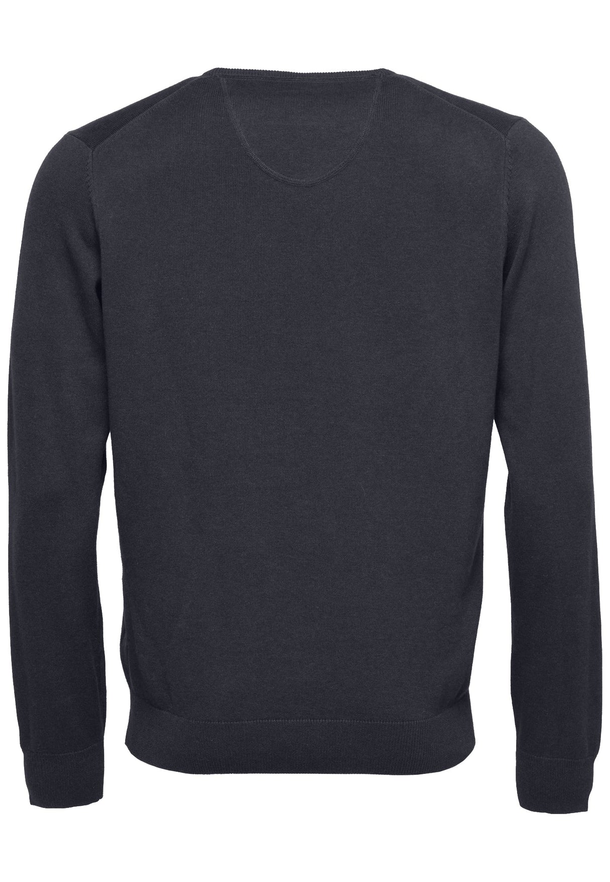 FYNCH HATTON V-Neck Sweater - Men's Fine Knit – Charcoal Fynch Hatton