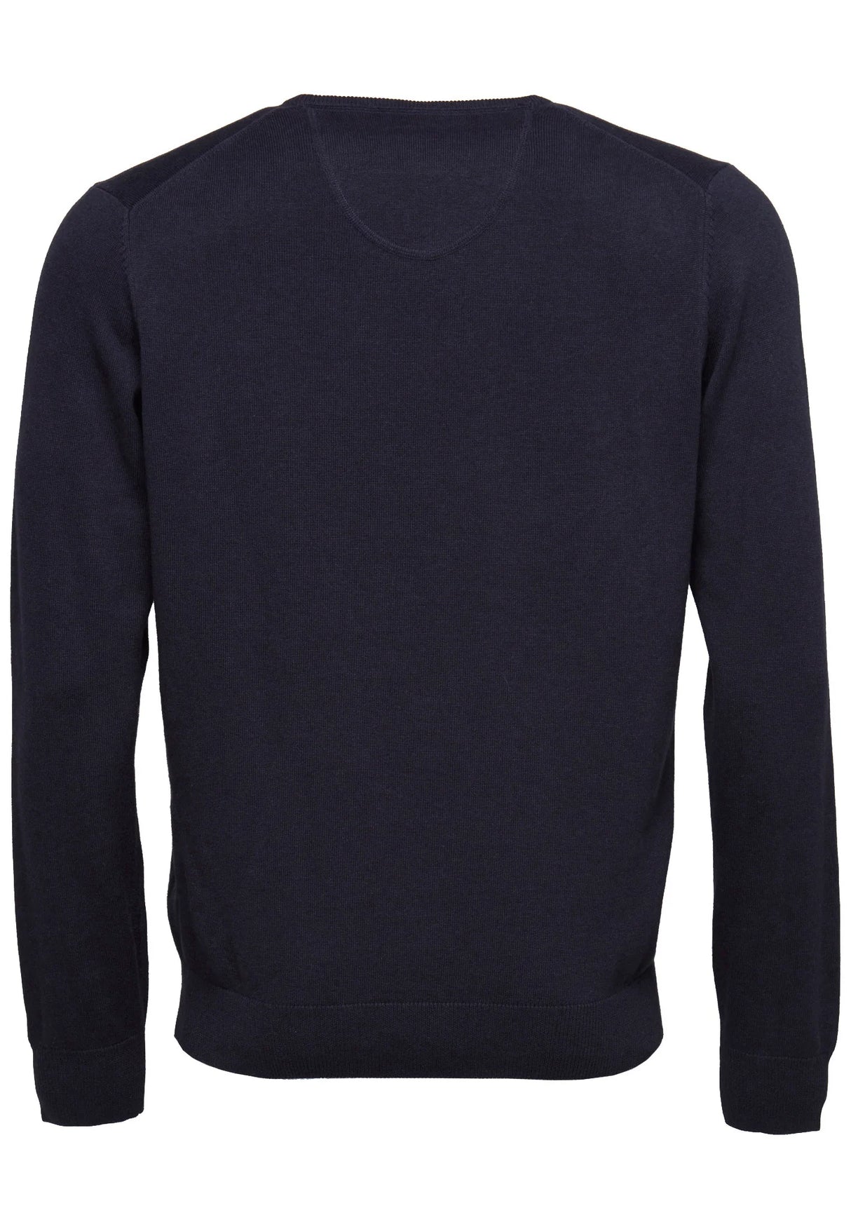 FYNCH HATTON V-Neck Sweater - Men's Fine Knit – Navy Fynch Hatton