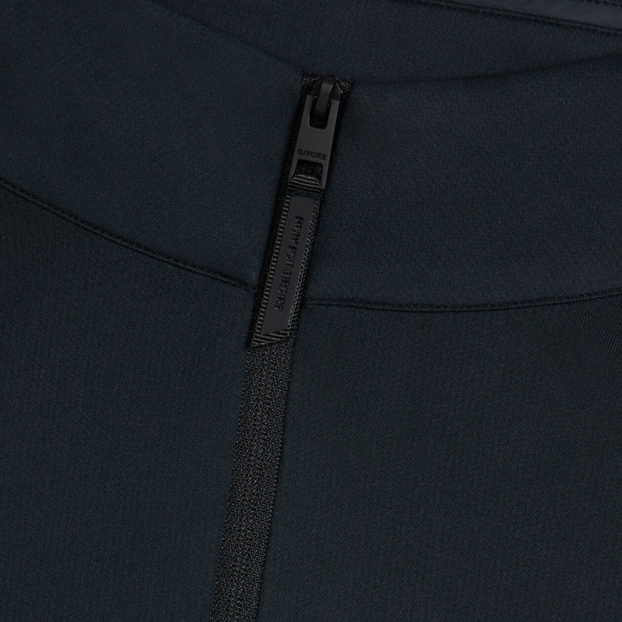 G/FORE Brushed Back Tech Quarter Zip Pullover - Men's 4-Way Stretch - Onyx Black