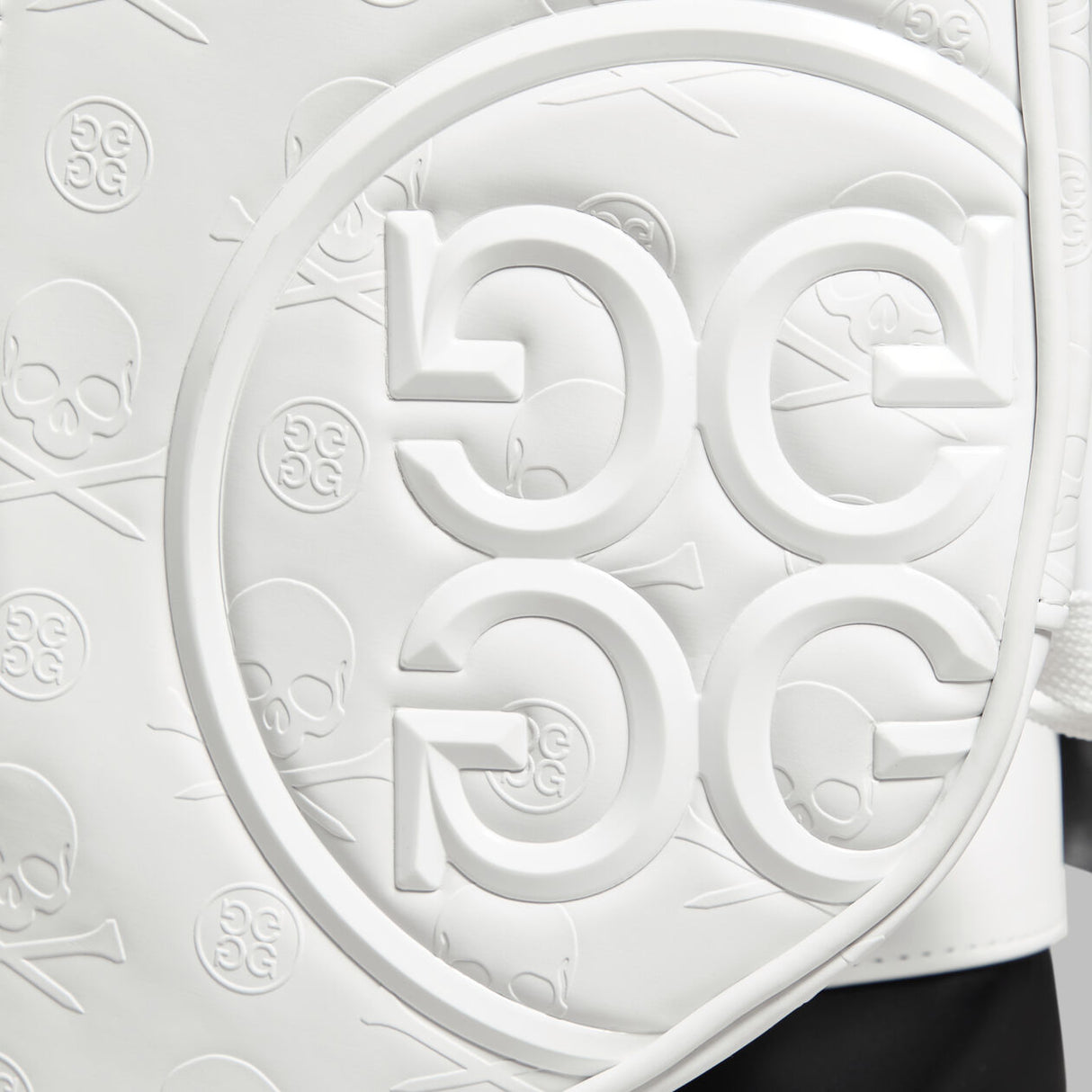 G/FORE Daytona Plus Carry Golf Bag – Stand Bag – Embossed Skull & Tees - Snow