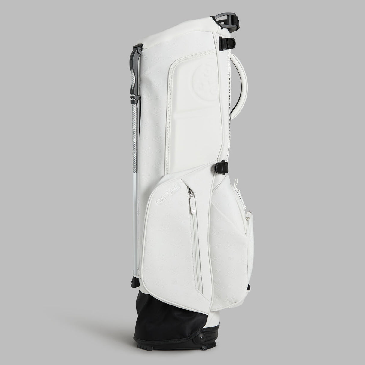 G/FORE Daytona Plus Carry Golf Bag – Stand Bag – Embossed Skull & Tees - Snow