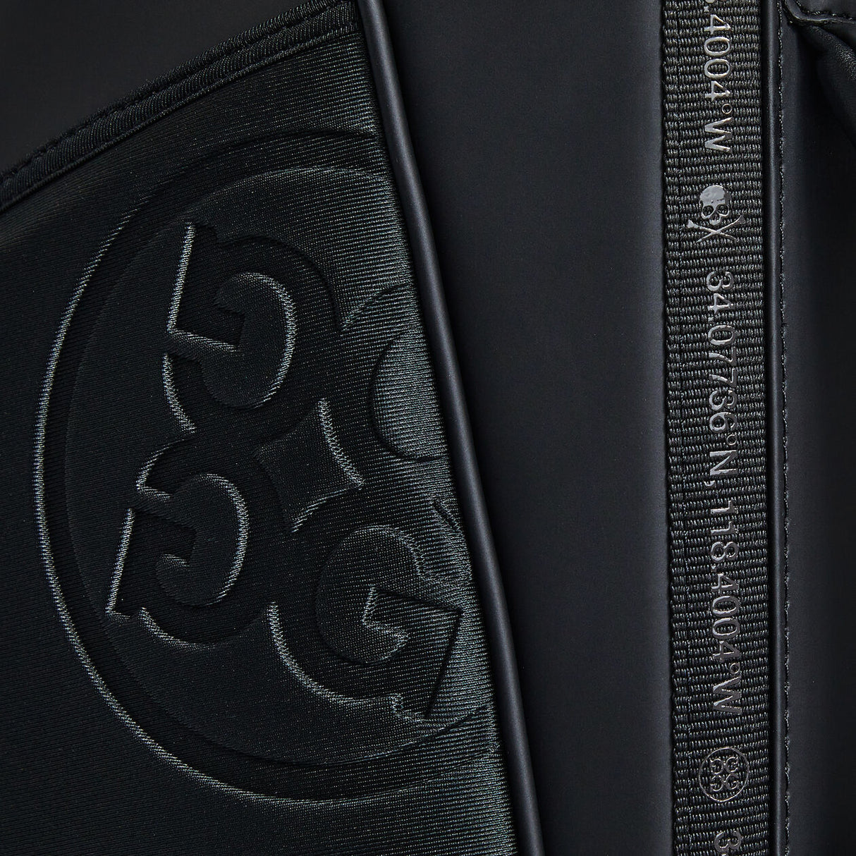 G/FORE Daytona Plus Carry Golf Bag – Stand Bag – Onyx Close Up