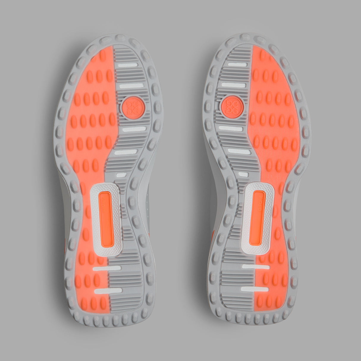 G/FORE G.112 Men’s Spikeless Golf Shoes - Nimbus / Shocking Orange