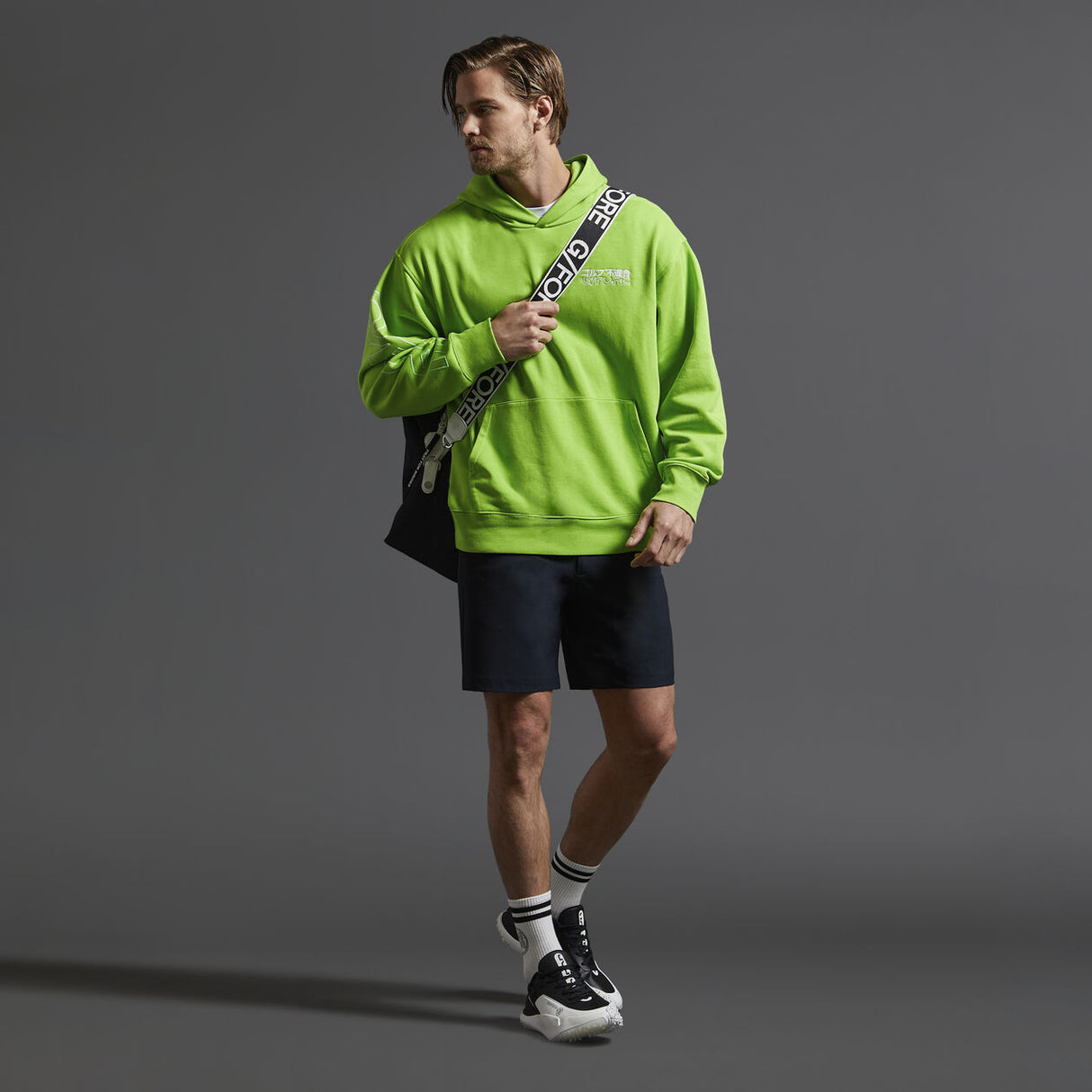 G/FORE G18 Men’s Golf Shoes – Waterproof & Lightweight - Onyx / Snow