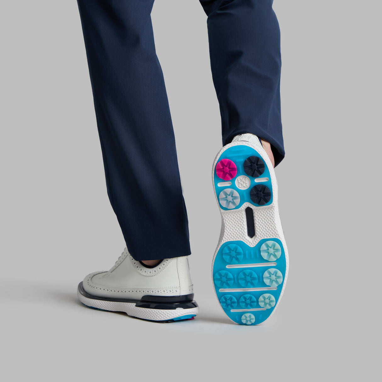 G/FORE Gallivan2R Longwing Men’s Golf Shoes - Snow / Twilight