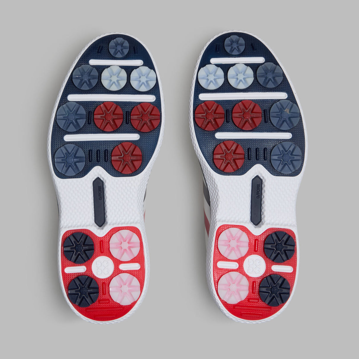 G/FORE Gallivan2R Men’s Golf Shoes - Stripe - Snow / Twilight