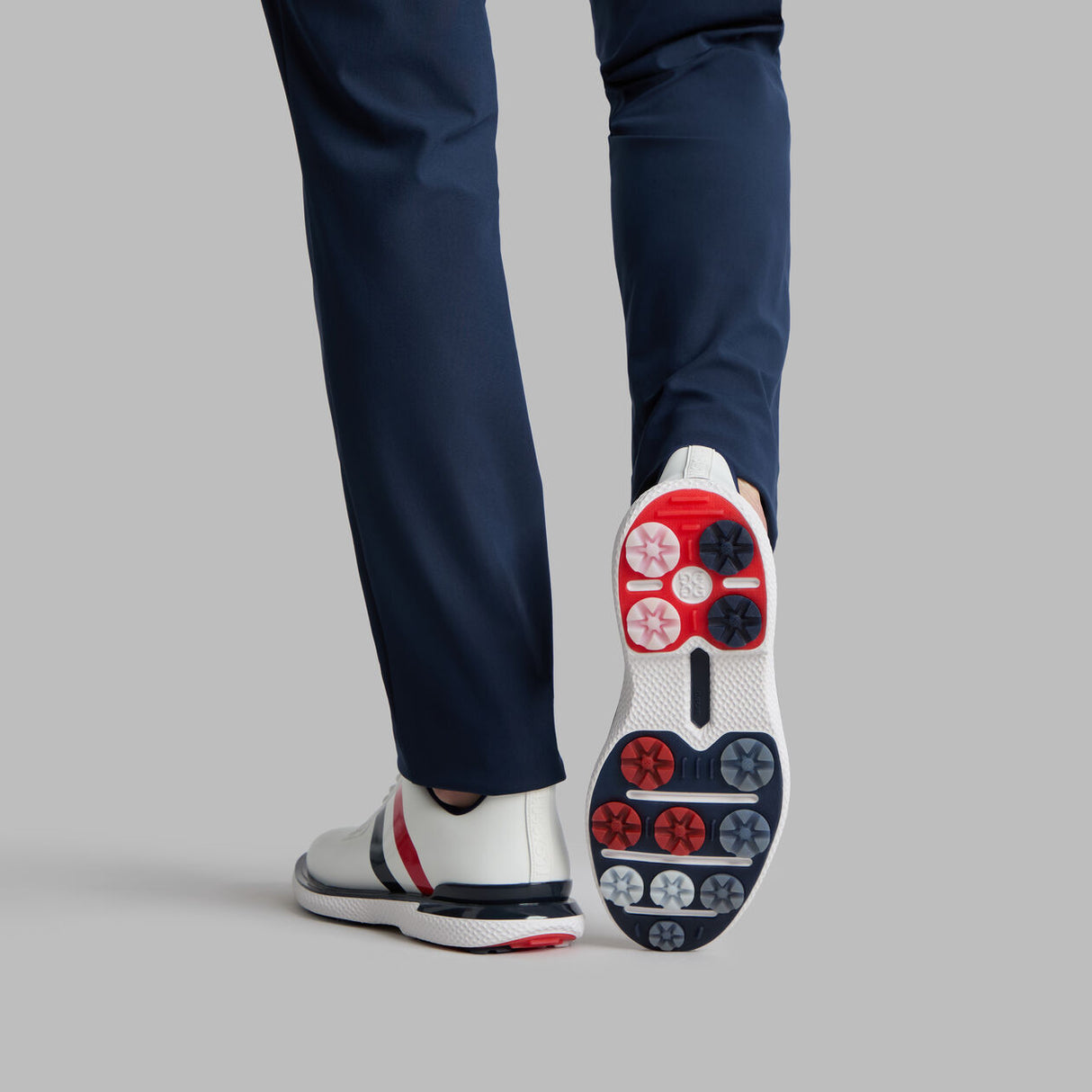 G/FORE Gallivan2R Men’s Golf Shoes - Stripe - Snow / Twilight