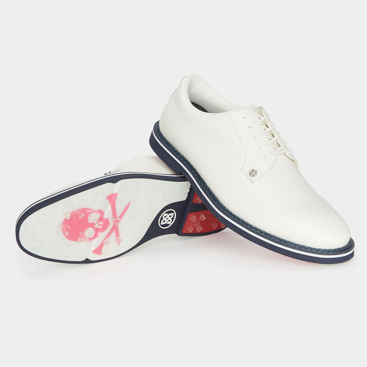 G/FORE Gallivanter Pebble Leather Men’s Golf Shoes – Snow / Twilight