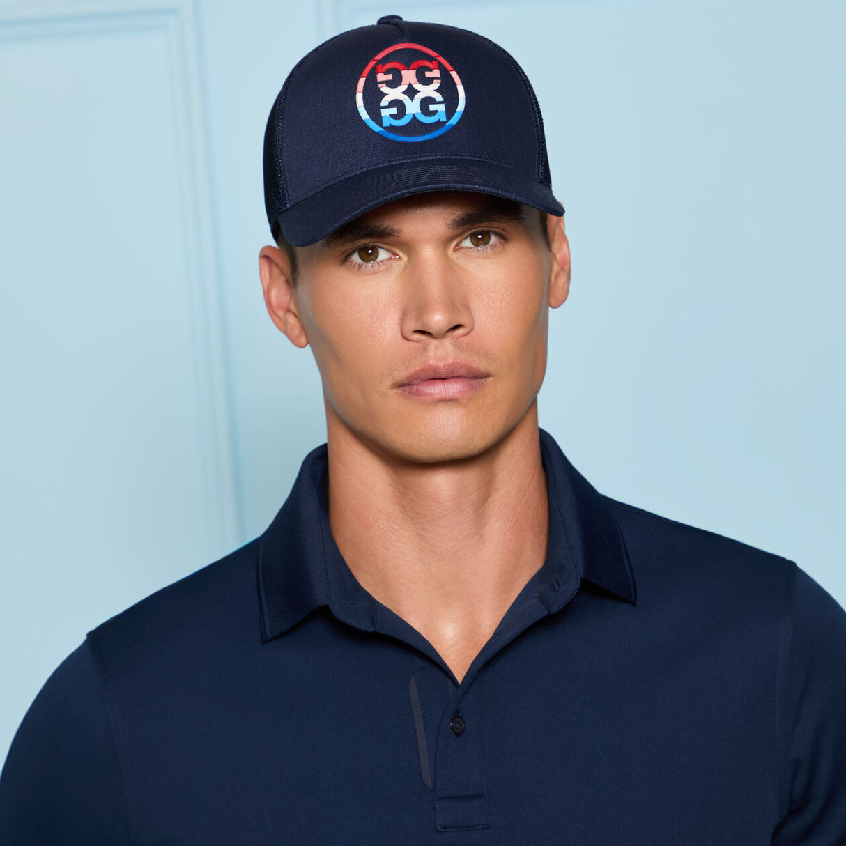 G/FORE Gradient Circle G's Mid Trucker Cap - Twlight
