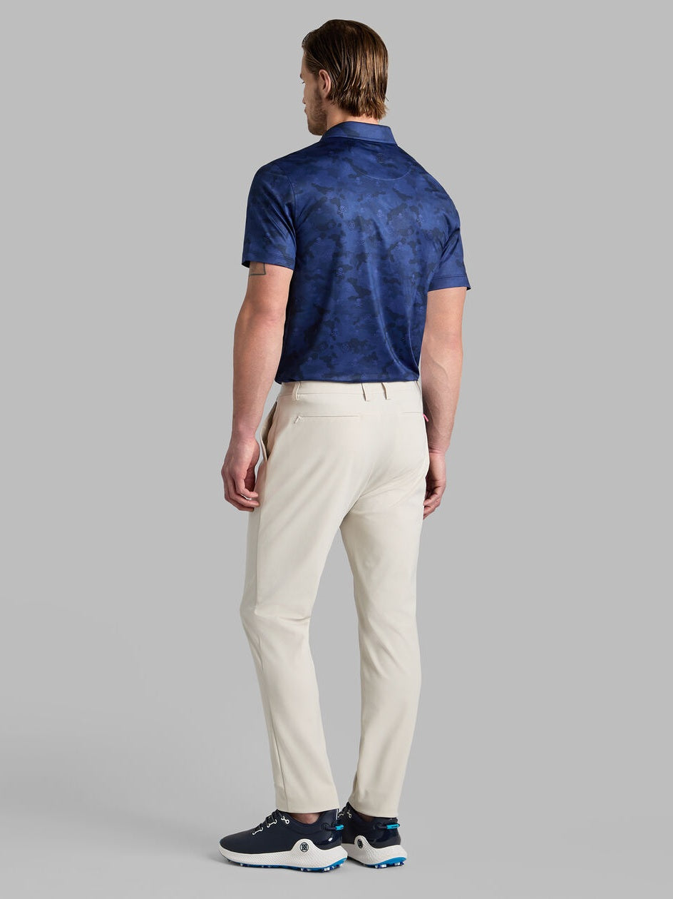 G/FORE Icon Camo Tech Jersey Polo Shirt - Men's 4-Way Stretch - Twilight Navy