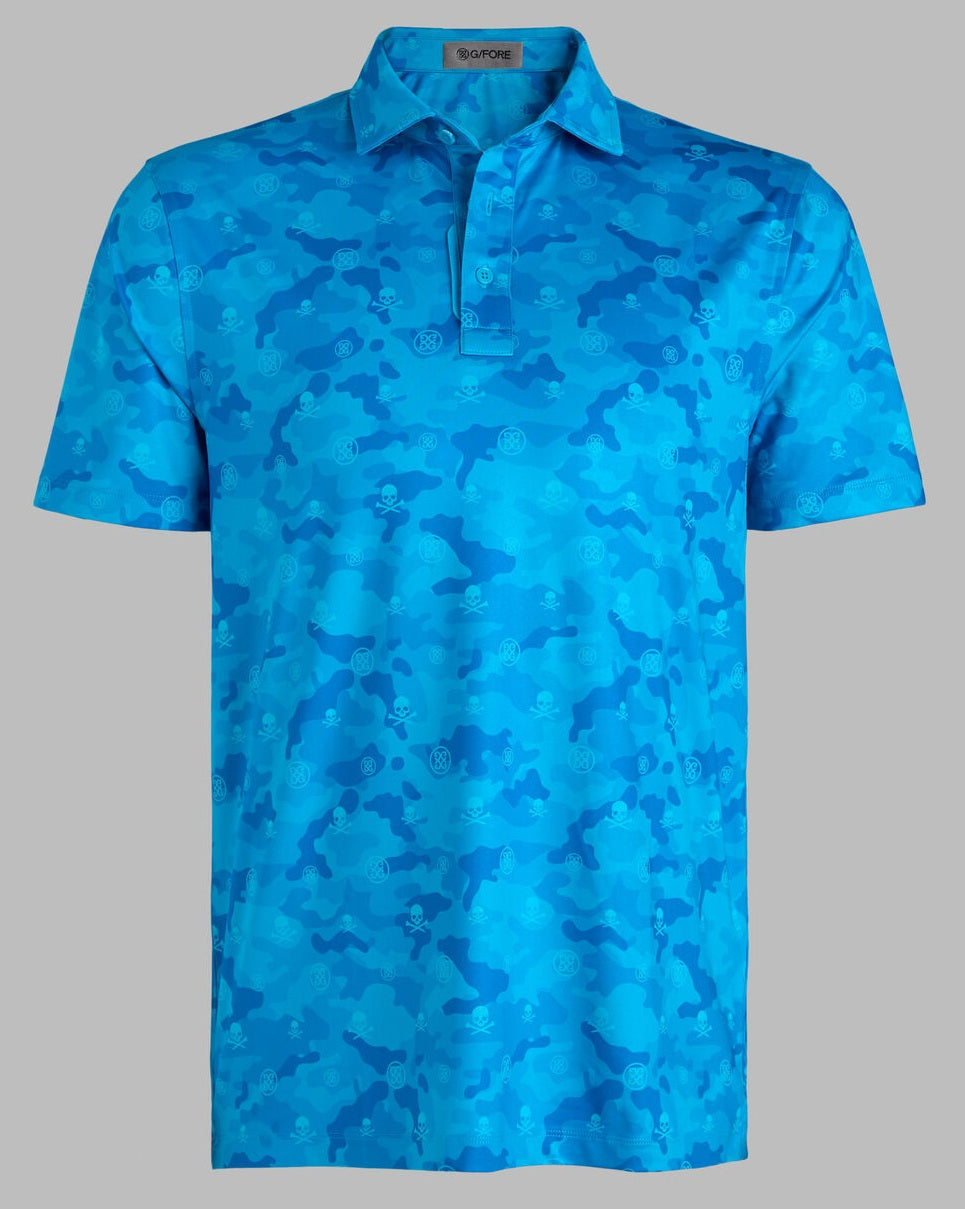G/FORE Icon Camo Tech Jersey Polo Shirt - Men's 4-Way Stretch - Venetian