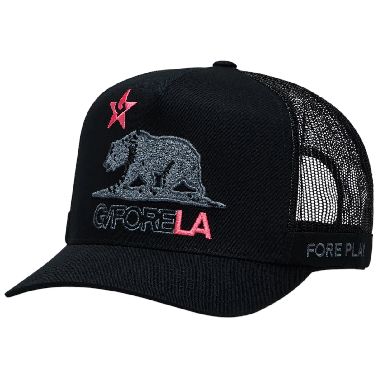 G/FORE LA Cali Bear Trucker Cap - Onyx