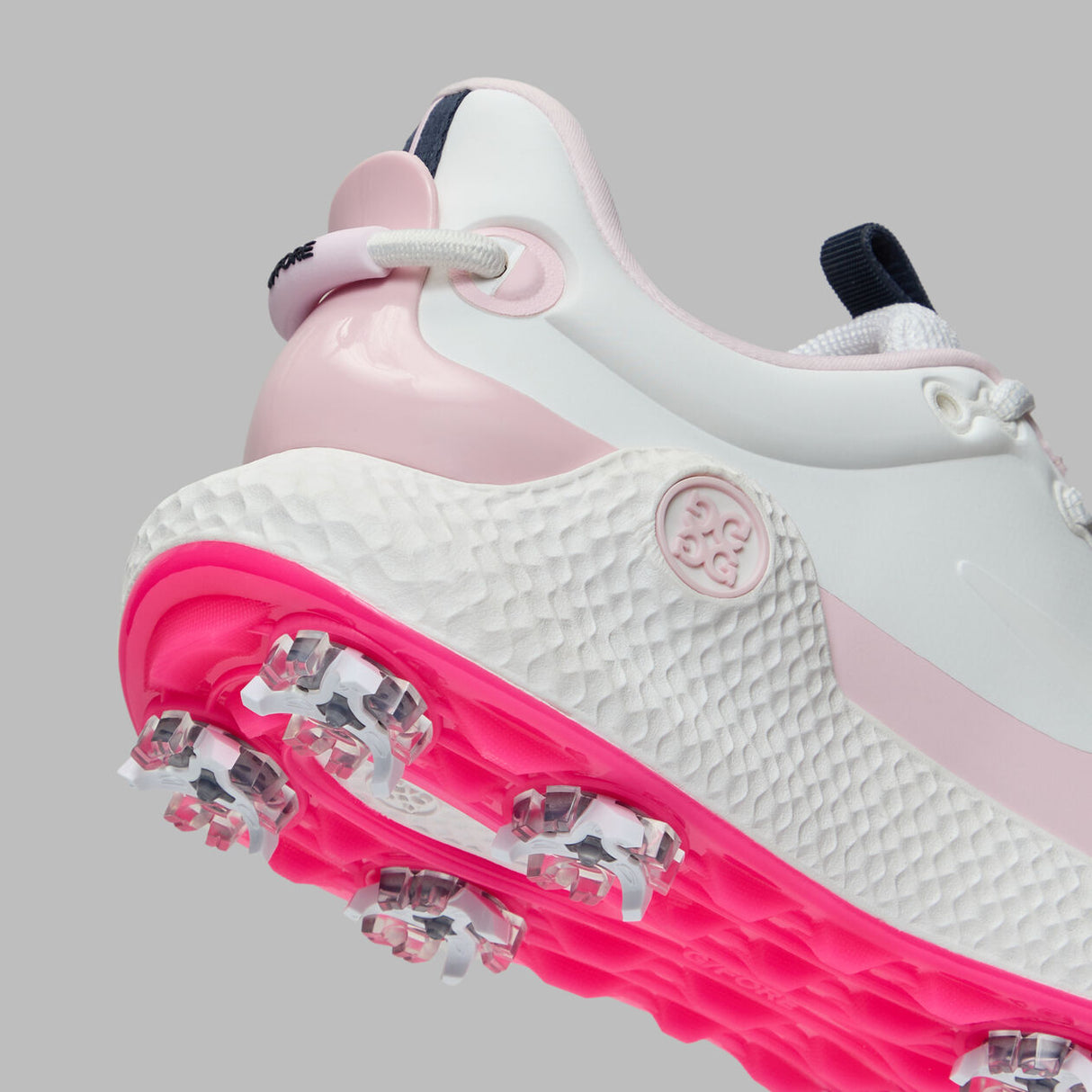 G/FORE MG4+ O2 G/Lock Softspike Women’s Golf Shoes - Snow / Blush Pink