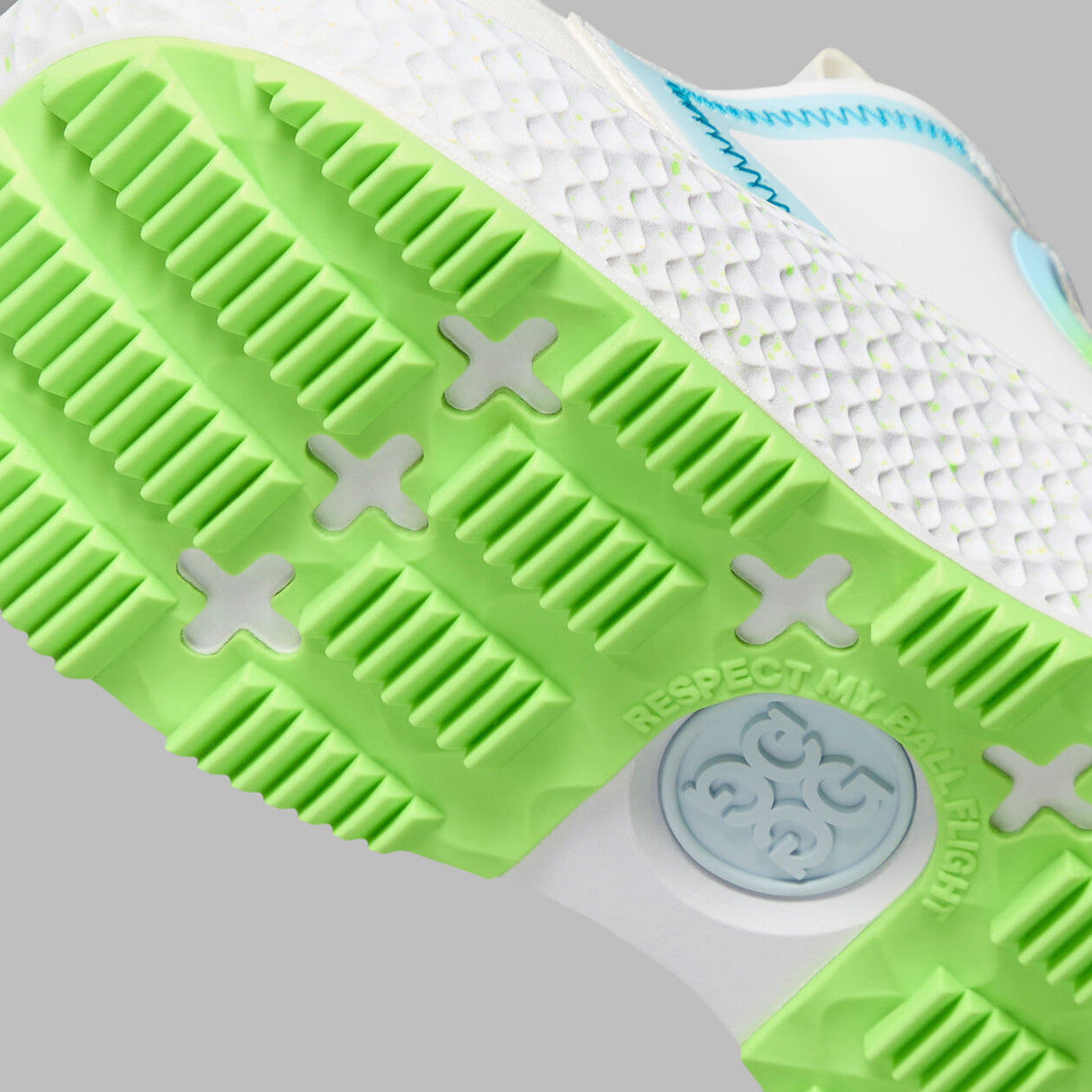 40% OFF - G/FORE MG4X2 Women’s Hybrid Golf Cross Trainers - Snow / Gecko - Size: UK 7