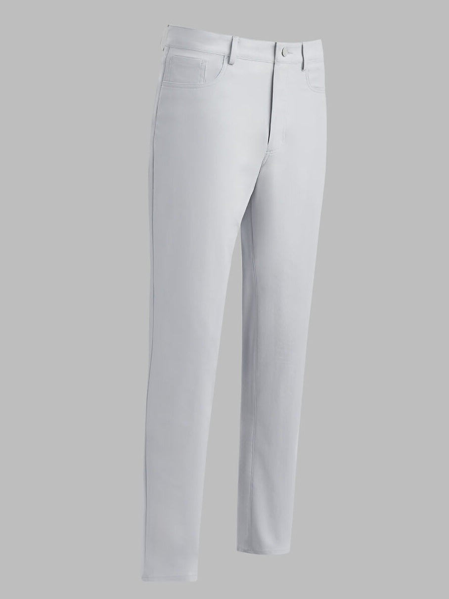 G/FORE Tour 5 Pocket Stretch Trousers – Men’s Technical Straight Leg – Nimbus Grey