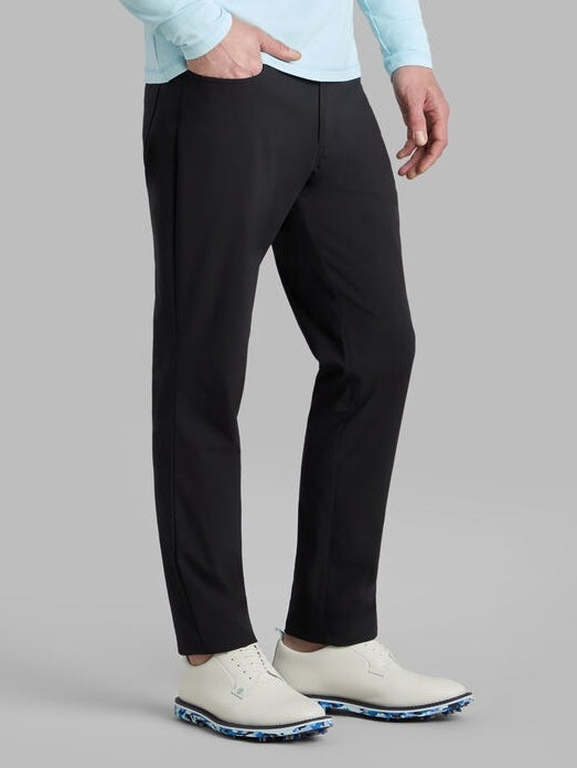 G/FORE Tour 5 Pocket Stretch Trousers – Men’s Technical Straight Leg – Onyx Black
