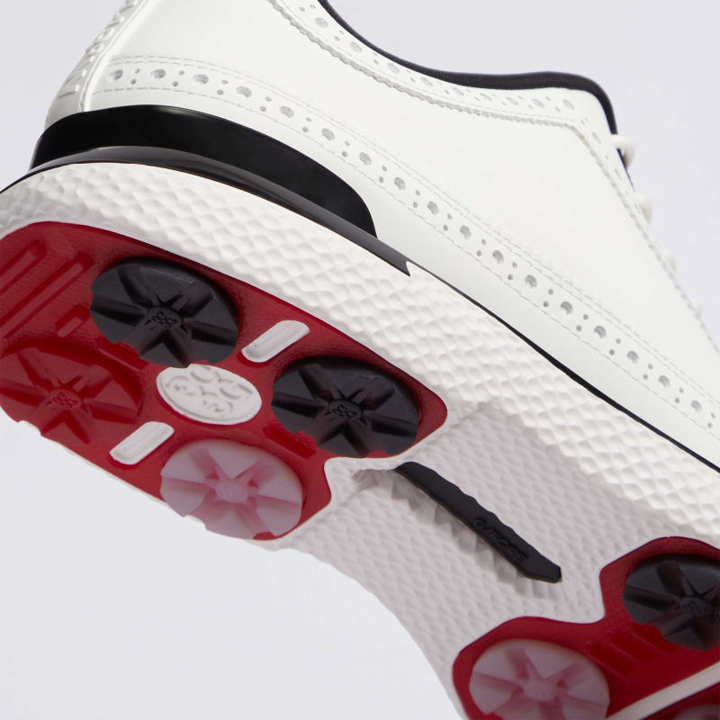 G/FORE Gallivan2R Longwing Men’s Spikeless Golf Shoes – Snow / Onyx – Image 2