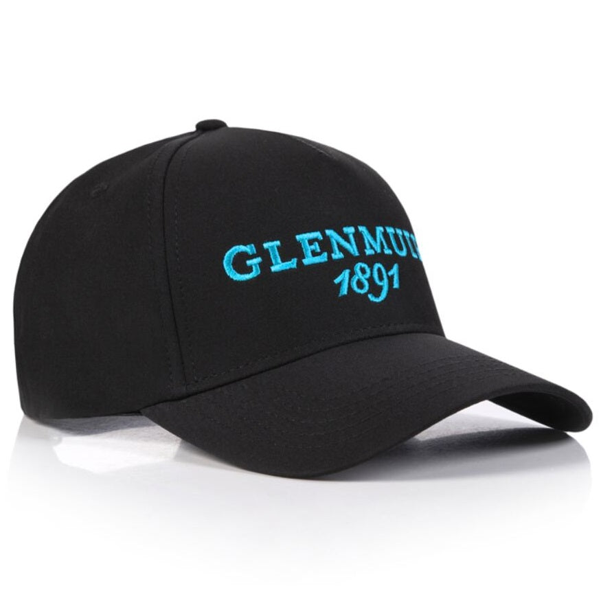 GLENMUIR Cowan Logo Golf Cap - Black / Aqua Glenmuir