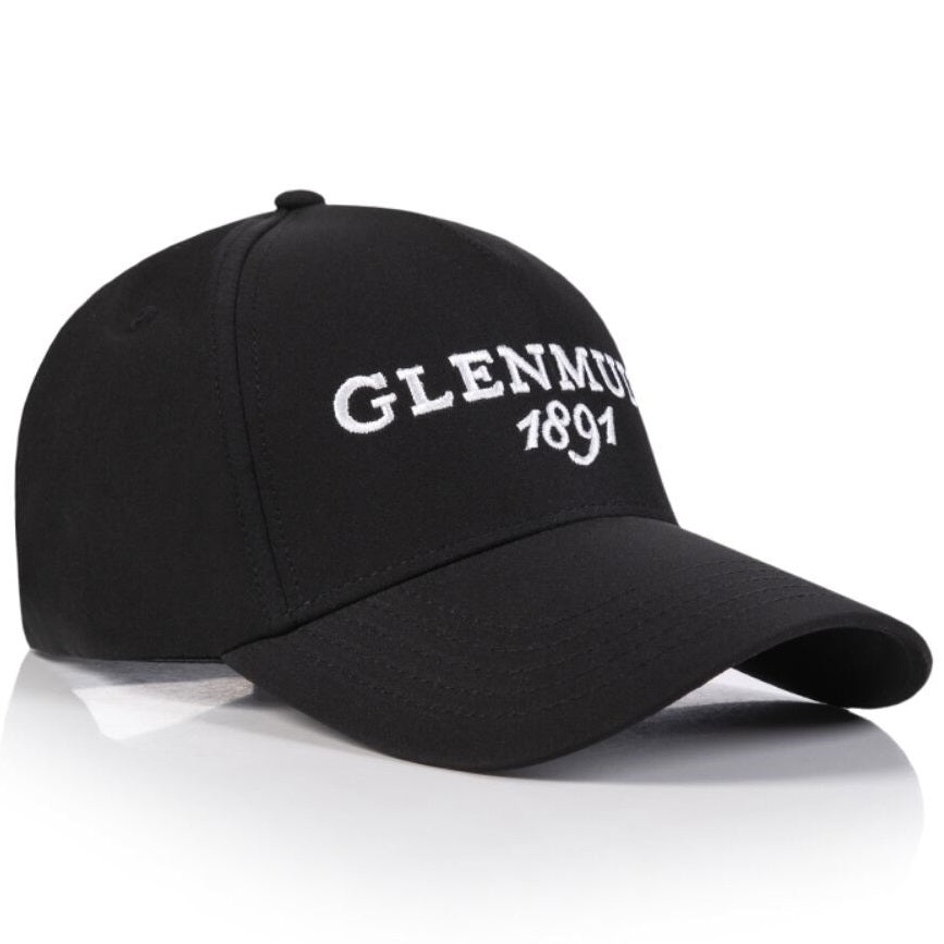 GLENMUIR Cowan Logo Golf Cap - Black / White Glenmuir