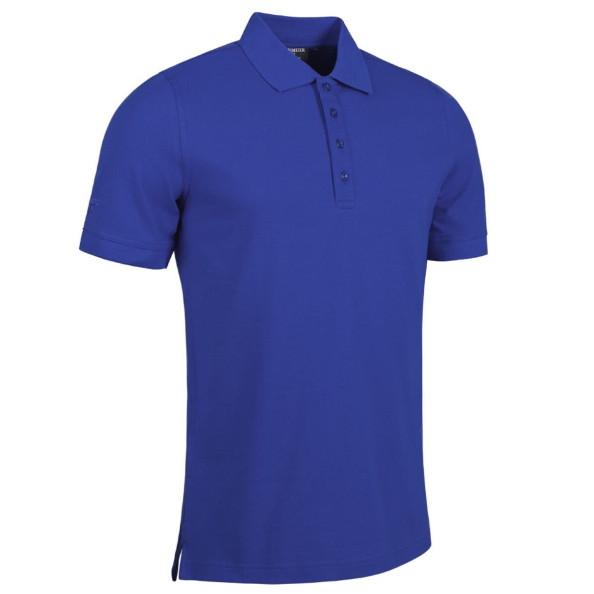 GLENMUIR Kinloch Cotton Pique Polo Shirt - Mens - Ascot Blue Glenmuir