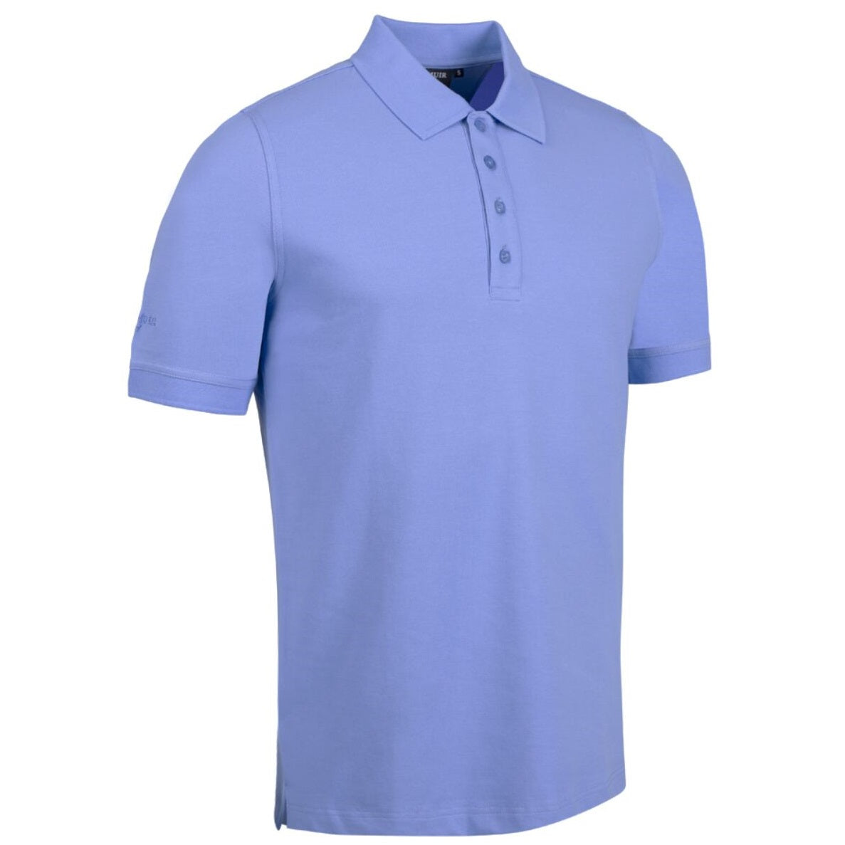 GLENMUIR Kinloch Cotton Pique Polo Shirt - Mens - Light Blue Glenmuir