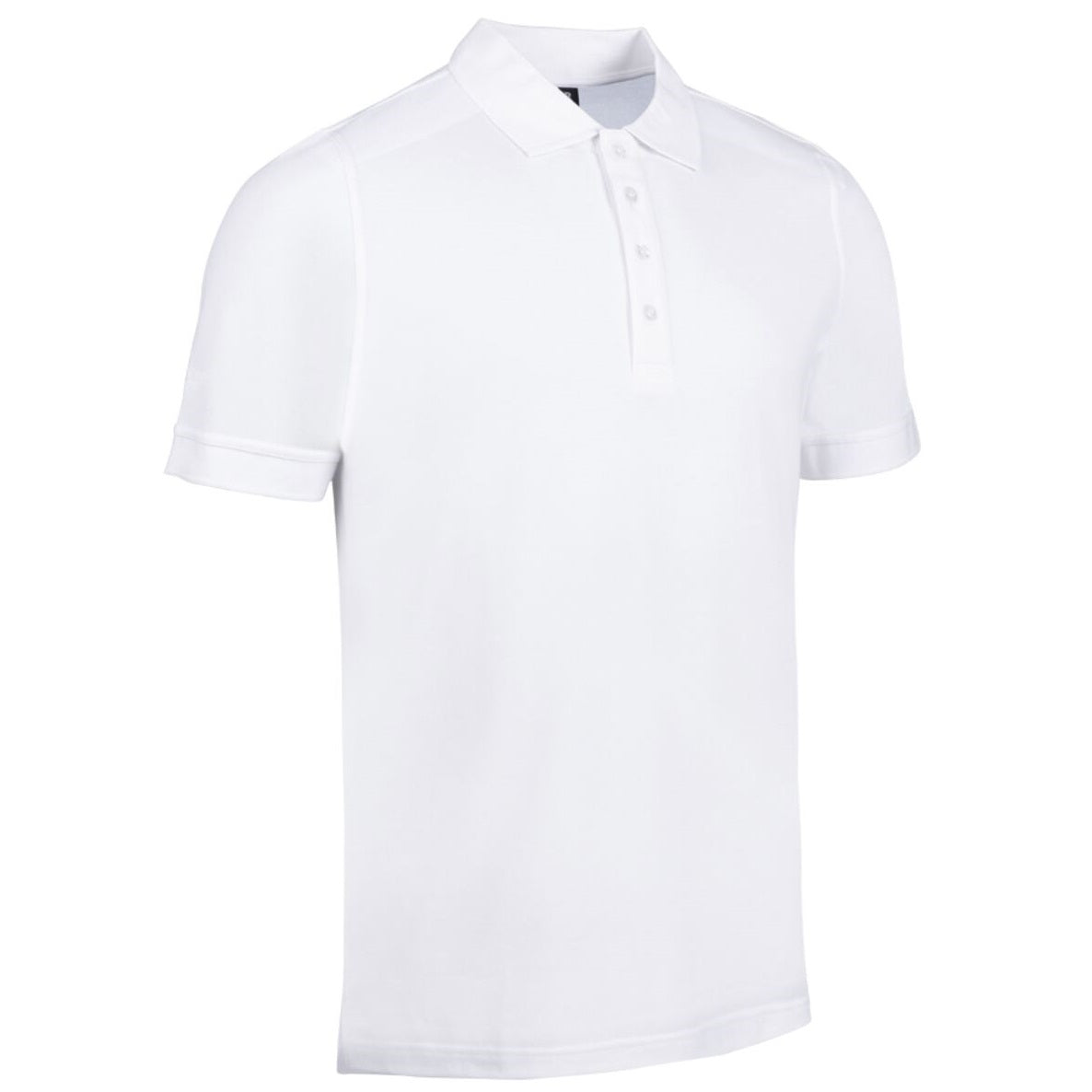 GLENMUIR Kinloch Cotton Pique Polo Shirt - Mens - White Glenmuir