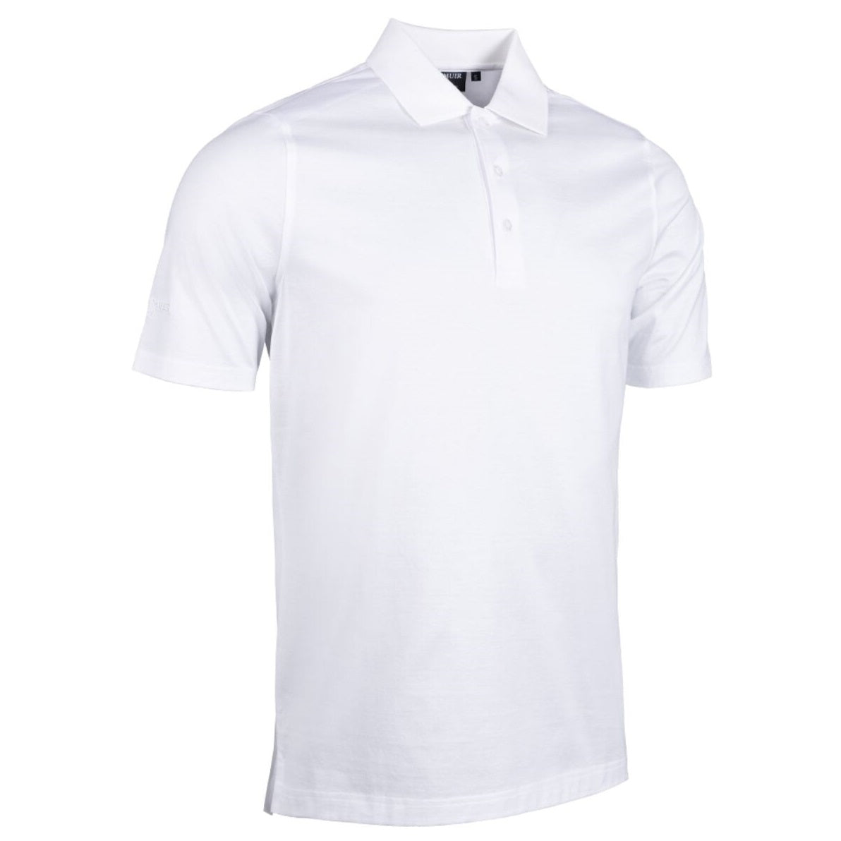 GLENMUIR Tarth Mercerised Cotton Polo Shirt - Mens - White Glenmuir
