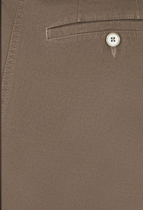 GURTEEN Trousers - Longford Spring Stretch Cotton Chinos - Acorn Gurteen