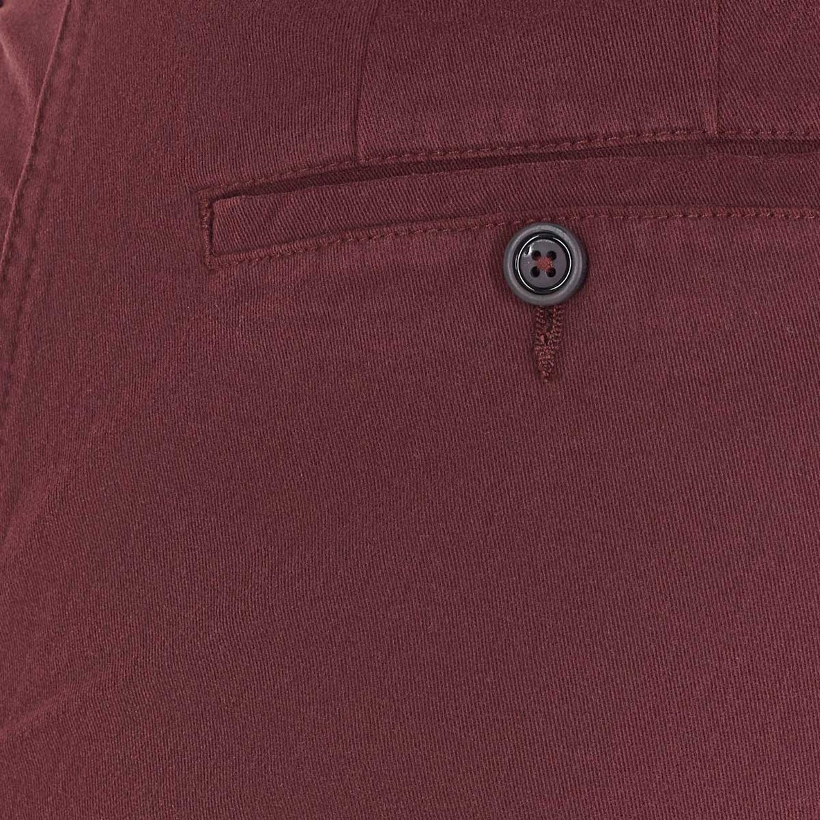 GURTEEN Trousers - Longford Spring Stretch Cotton Chinos - Cranberry Gurteen