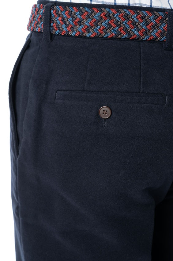 GURTEEN Epsom Moleskin Trousers - Navy Gurteen