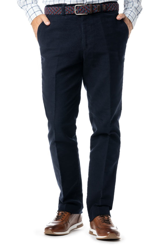 GURTEEN Epsom Moleskin Trousers - Navy Gurteen