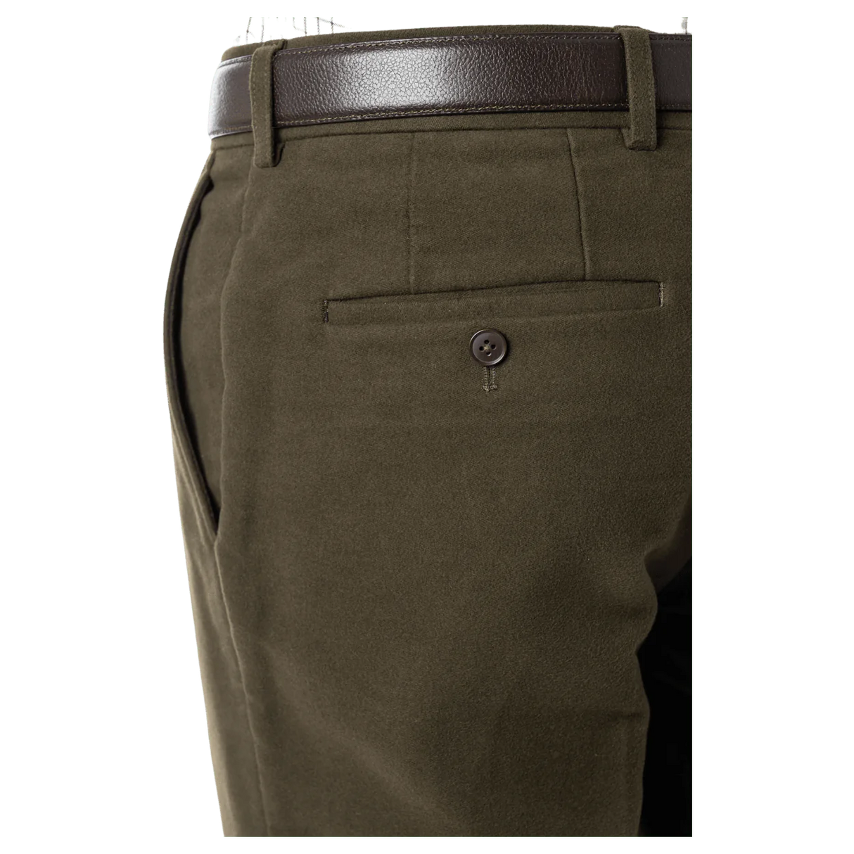 GURTEEN Epsom Moleskin Trousers - Olive Gurteen