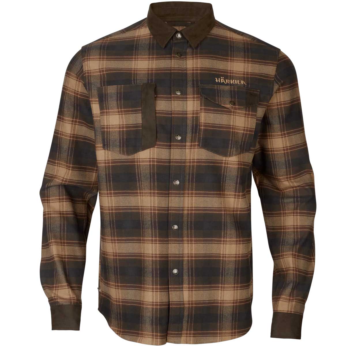 HARKILA Aivak Soft Brushed Shirt - Mens - Burgundy