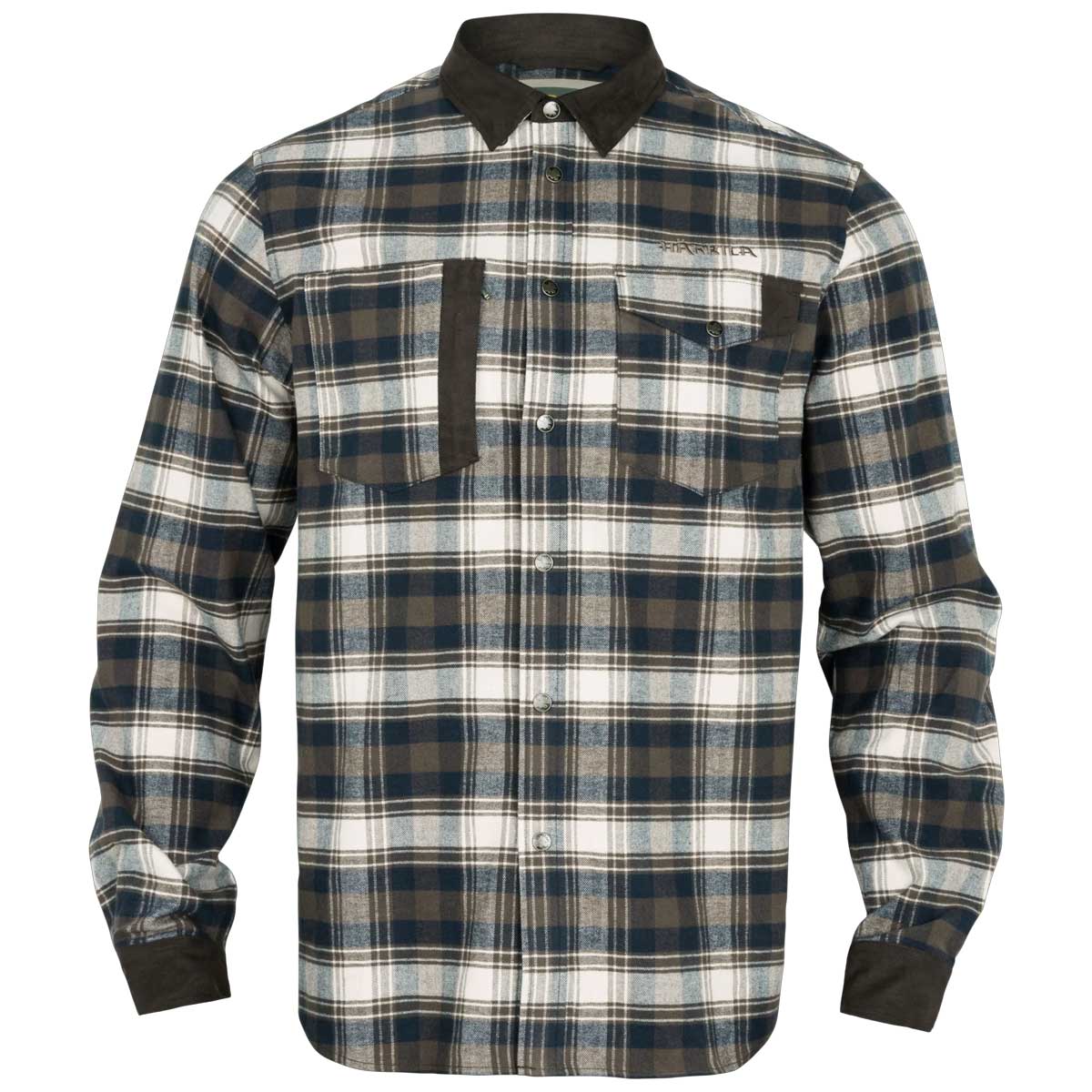 HARKILA Aivak Soft Brushed Shirt - Mens - Turkish Coffee - front view 1